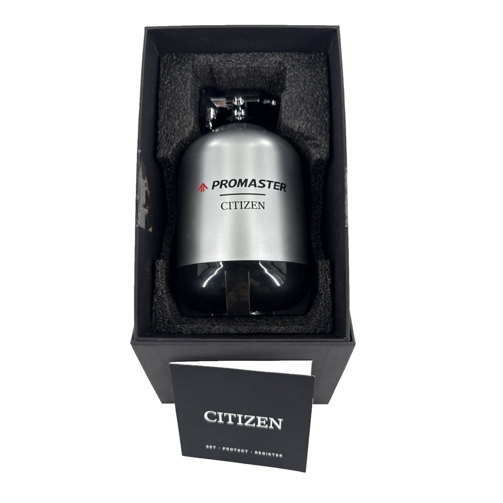 Citizen Promaster Silver Scuba Diver Tank Storage Case Empty No Watch Orig Box